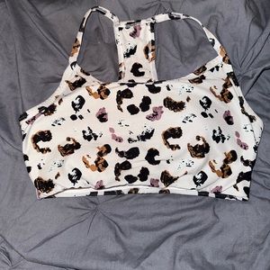 Leopard print sports bra size medium